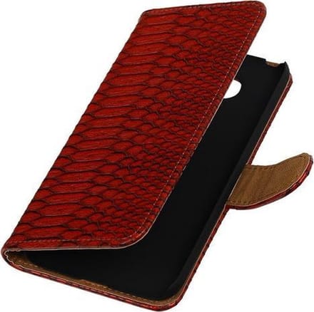 Rood Slang booktype cover hoesje voor LG G5