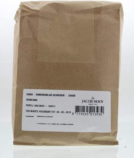 Jacob Hooy Damianablad gesneden 250 Gram