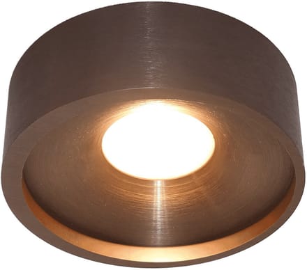 Artdelight - Plafondlamp Orlando Ø 14 cm koper brons