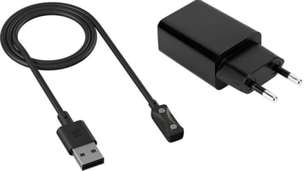 Strap-it Oplader / Oplaadkabel USB met adapter - geschikt voor Polar Ignite 3 / Pacer / Pacer Pro / Vantage V3 / M3 / Grit X2 Pro