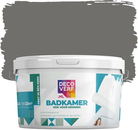 Decoverf badkamerverf 2.5L authenthiek grijs