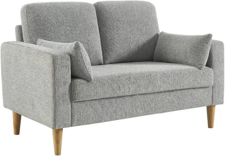 sweeek - Rubberhouten en chenille stoffen 2-zitsbank - bjorn