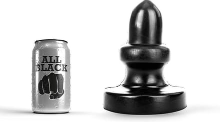 All Black Buttplug 17 cm - zwart