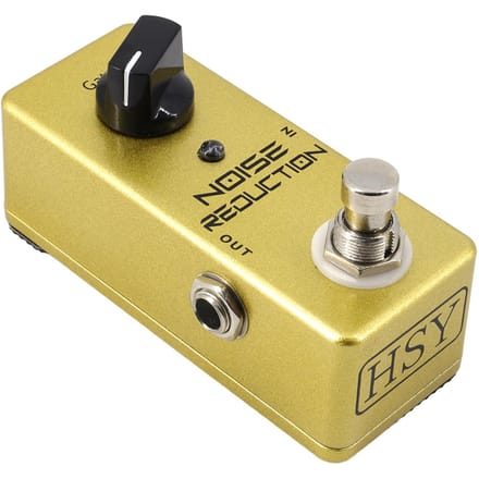 Gitaar Ruisonderdrukking Pedaal Elektrische Gitaar Effect Pedaal True Bypass Zinklegering Shell DC 9V lichtgele kleur