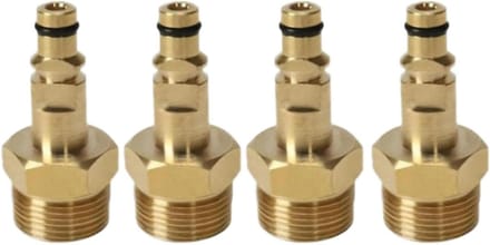 Hogedrukreiniger Adapter - Slang Koppeling - Drukpijp Aansluiten - Snelle Connector - M22 Draad - Goud