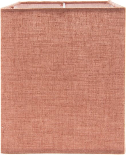 Clayre & Eef Lampenkap 14x14x18 cm Rood Textiel Vierkant Stoffen Lampenkap
