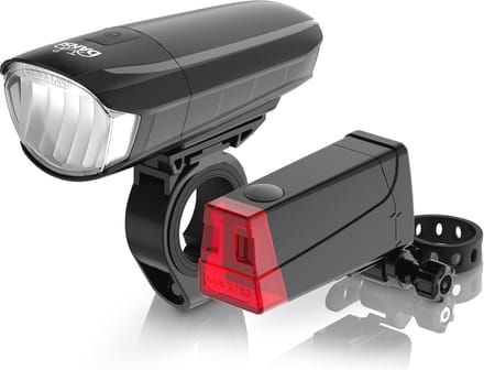 Fietsverlichtingsset StVZO LED-fietslampen voor veilige ritten