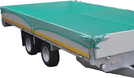 Premium aanhangernet - maasnet - 670x250 cm - inclusief elastiek rondom - UV bestendig
