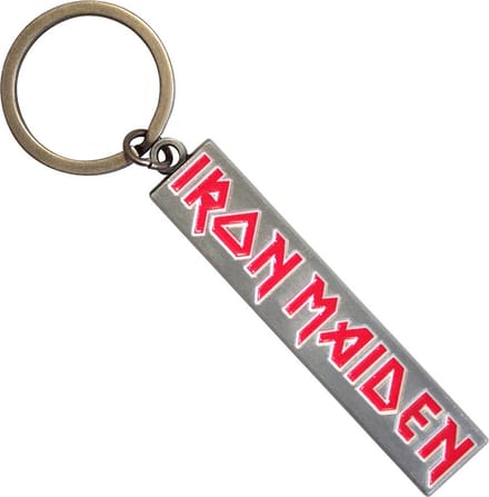 Iron Maiden - Logo Sleutelhanger - Zilverkleurig