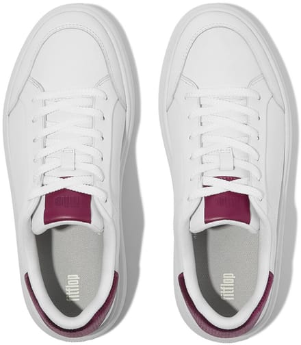 FitFlop FitFlop Rtg Sequin-Backtab Leather Sneakers WIT - Maat 37