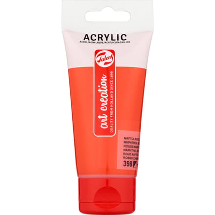 Acrylverf Talens Art Creation 398 naftolrood licht tube à 75ml