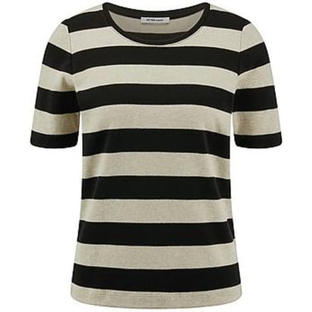 Shirt ronde hals Van Peter Hahn zwart