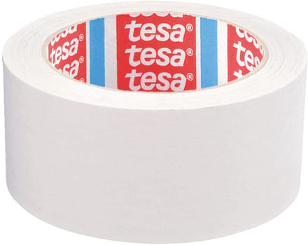 Tesa stickerband, zelfklevend (sticker), 50 mm, 50 m/rol, 6 rollen/VE Wit