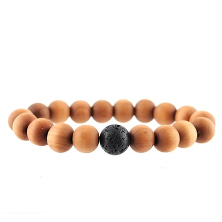 Houten Kralen Armband - Licht