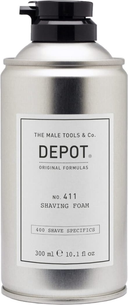 Dépôt, 400 Spécificités Rasage Non. 411, Sorbitol, Apaisant, Mousse à raser, 300 ml