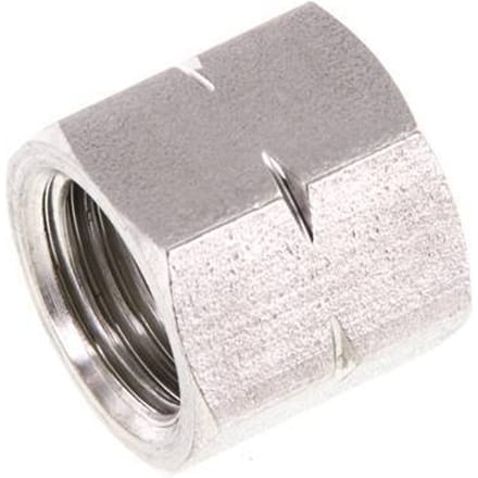 4/6/9mm (G1/4'' LH) RVS Unie Moer L15mm