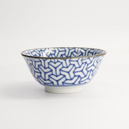 Tokyo Design Studio - Mixed Bowl - Blauw/Wit - 450 ml - 15 x 6,8 cm