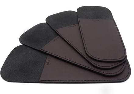 NOOBLU PEBL bestek etui - Chocolate brown - Set van 4