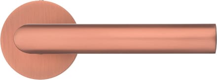 Ostiumhome® - Deurbeslag- Deurklink- Mat koper - Rond rozet - 145 mm - Bolzano
