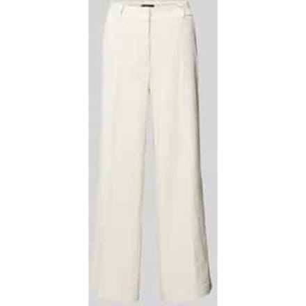 Regular fit linnen broek met persplooien, model 'CALIFORNIA'