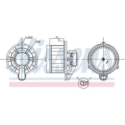 Interieur ventilator NISSENS 87569