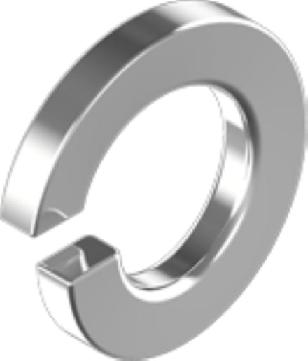RVS veerring A2 M3 per 10 stuks