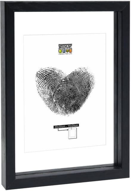 Deknudt Frames fotolijst met zwevend effect S68SG2 - zwart - 20x30 cm