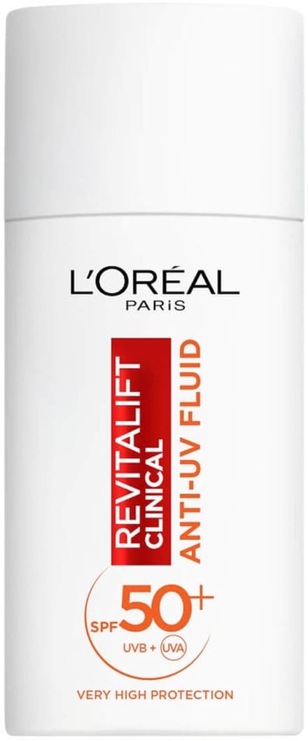 Loreal revitalift clinical lsf 50+ dagelijkse anti uv fluit met antioxidatives vitamine c