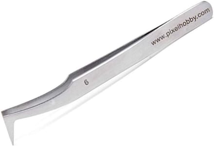 Pincet Schuin - Precisie Tang - Pixel Hobby - Metalen Constructie - 11 cm Lengte