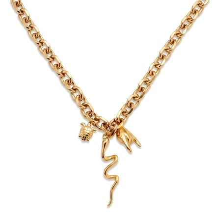 Mediterranean | 14K vergulde ketting met drie hangers