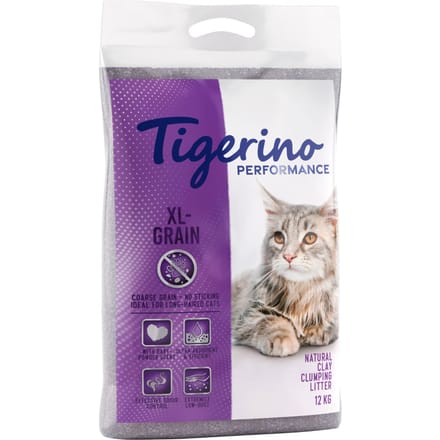 12 kg Tigerino Performance XL Grain Kattenbakvulling met Babypoedergeur Kat