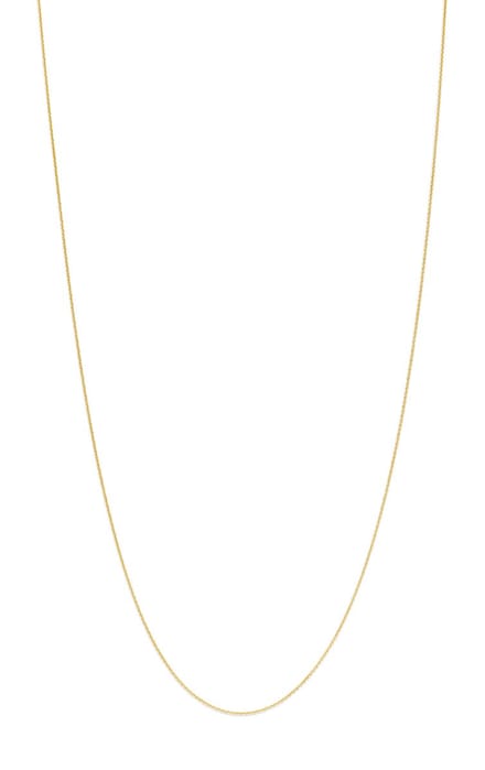 Mori Gold 14krt geelgoud collier, type Anker 0,8mm breed en 45cm lang.