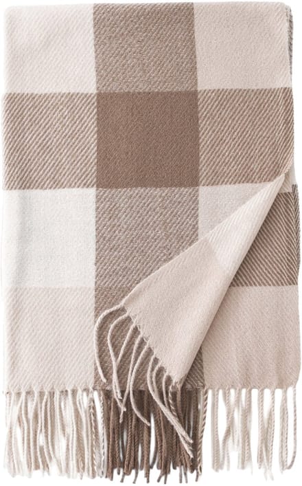 Sjaal Ruit/Checker - Beige | 195 x 65 cm | Polyester | Fashion Favorite