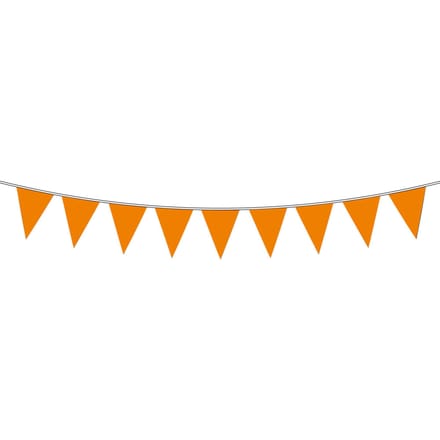 Vlaggenlijn oranje - 10 meter