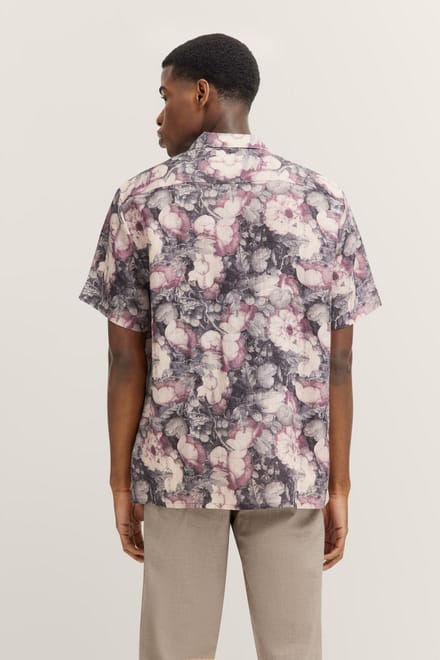 Bugatti Herren Shirt met bloemenmotief
