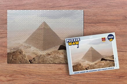 Puzzel Zicht vanaf de Piramide van Cheops Egypte - Legpuzzel - Puzzel 1000 stukjes volwassenen