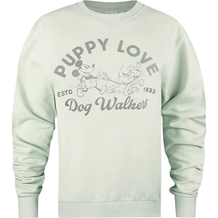Disney Dames/dames Puppy Love Crew Neck Sweatshirt (Salie)