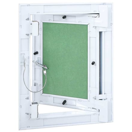 vidaXL - Access - Panel - Groen - en - Zilver - 20 - x - 25 - cm - Aluminium - en - Gipsplaat