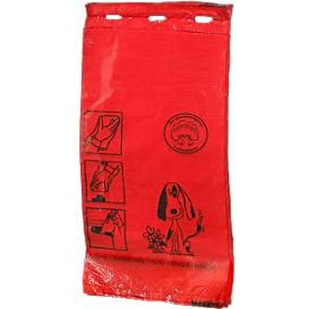 Zakjes voor hondenpoep, rood, 1000 stuks