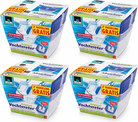 4x Bison® Vochtvreter - 2de navullinig gratis