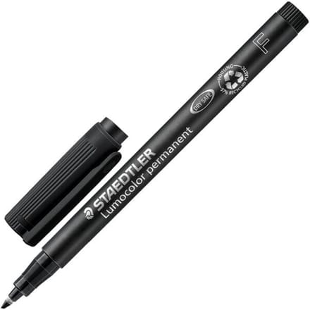Viltstift Staedtler Lumocolor 318 permanent F zwart
