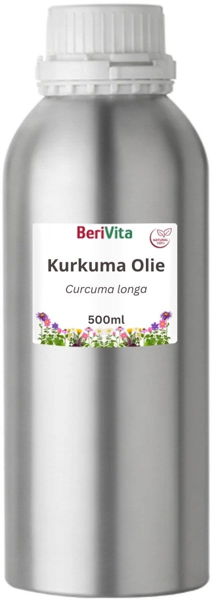 Kurkuma Olie 500ml - Pure Etherische Curcuma Olie - Turmeric Oil