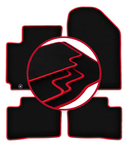 CARLUX-RED automatten voor: Kia Picanto II JE hatchback (2011-2017)