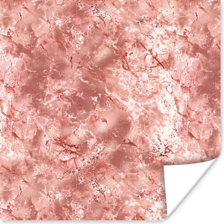 Poster Rosé - Marmer - Stenen - Luxe - 30x30 cm