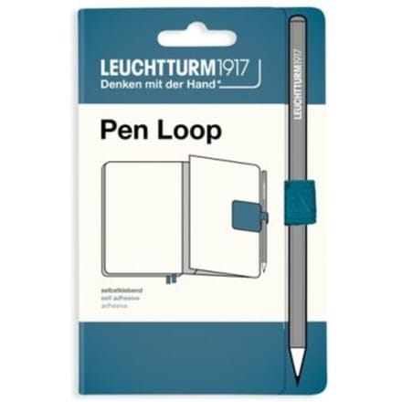 Pen loop zelfklevende pennenlus, kleur stone blue