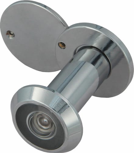 AMIG Deurspion - messing - verchroomd - 160° zicht - voor deuren 35-60 mm