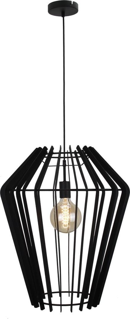 Chericoni Tavola Hanglamp - 1-lichts - Ø50 cm - Zwart - Metaal