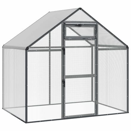 vidaXL Vogelkooi Antracietkleurig 181,5 x 112,5 x 173,5 cm