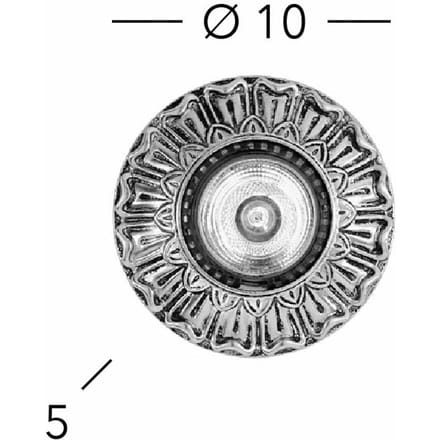 Kolarz plafondspot Milady, Ø 10 cm, 24 karaat verguld