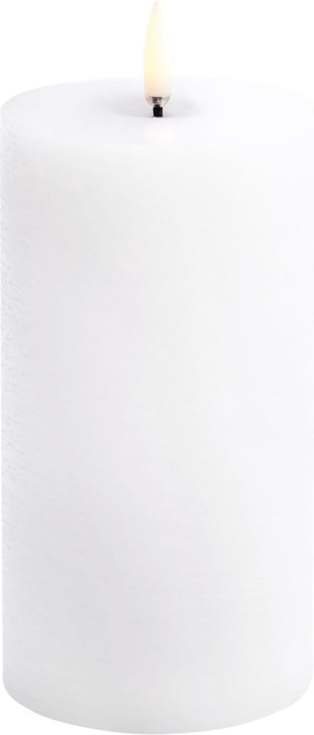 Uyuni led-kaars Melted 7,8 x 15cm nordic white